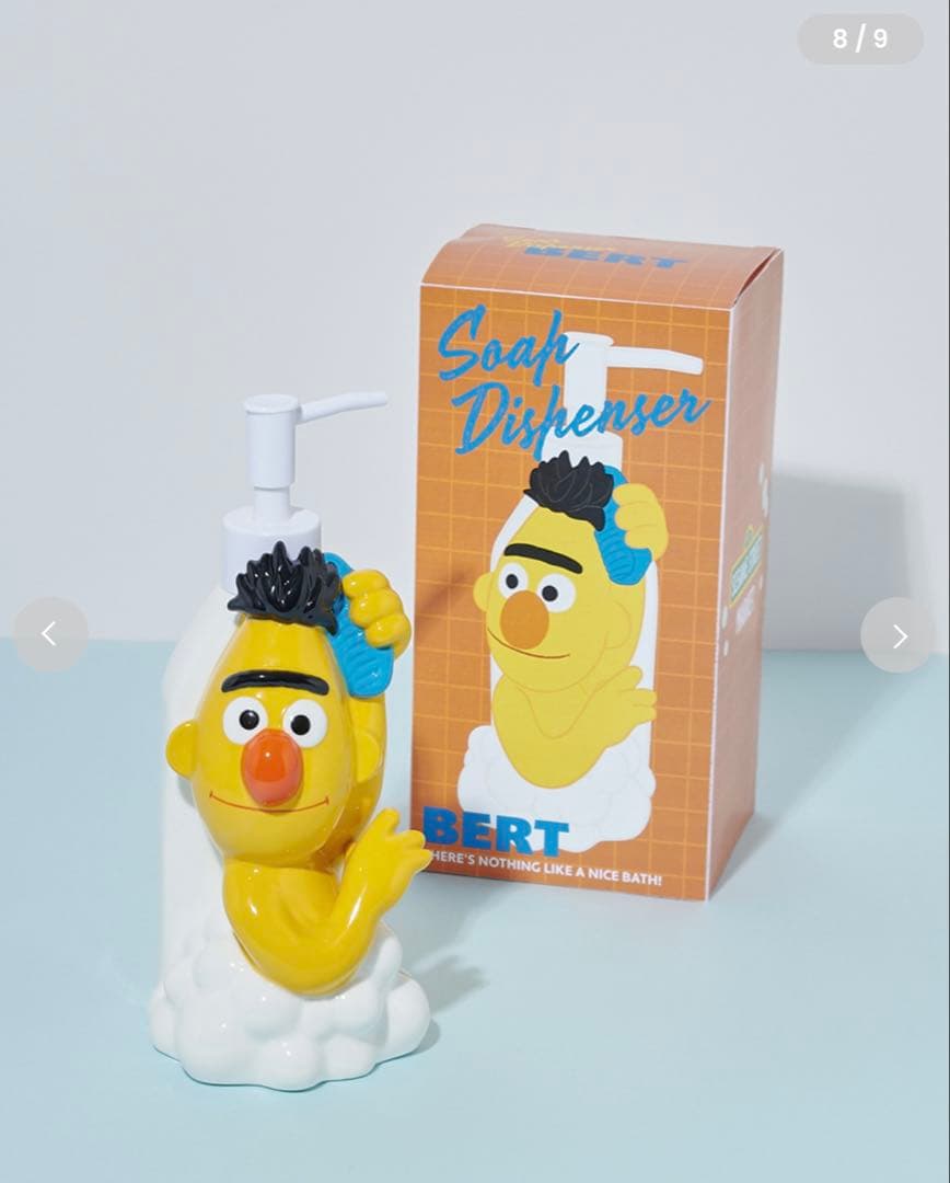 【新品】セサミストリート バートとアーニー ソープディスペンサーセット