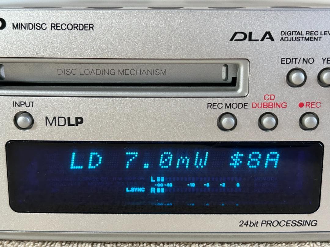 ONKYO オンキョー　MD-101A MDレコーダー取説付　中古動作確認済