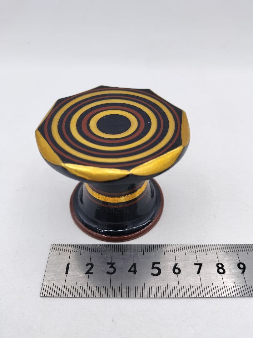 c950 【未使用】蓋置 独楽文 浅見五郎助 木箱 茶道具