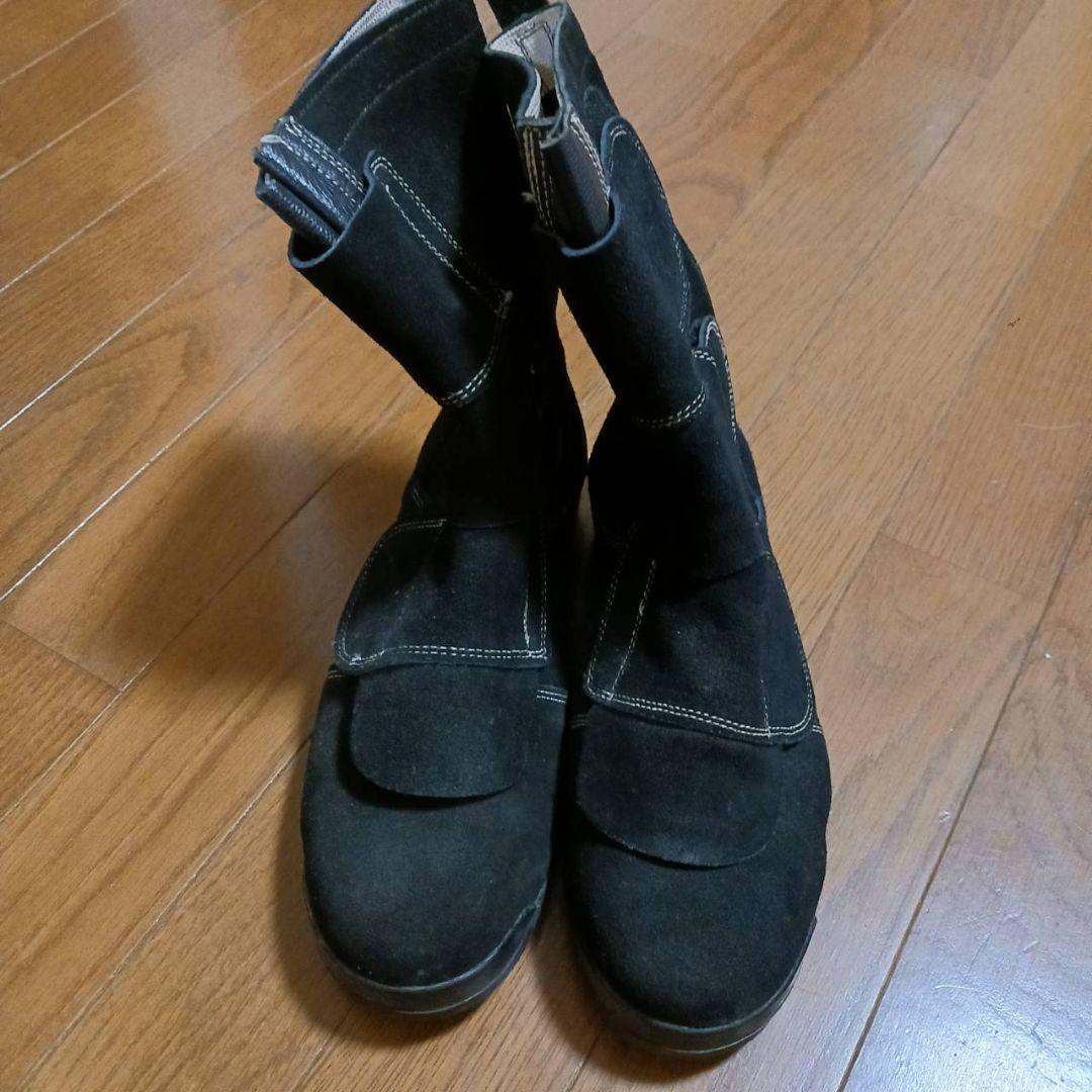 【希少ベロア生地】高所溶接用安全靴★ノサックス★鍛冶鳶★24.0cm