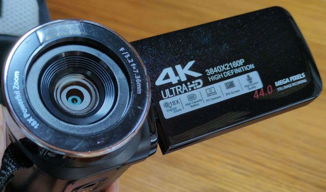 4Kデジタルカムコーダー一式 + SDカード1枚　中古