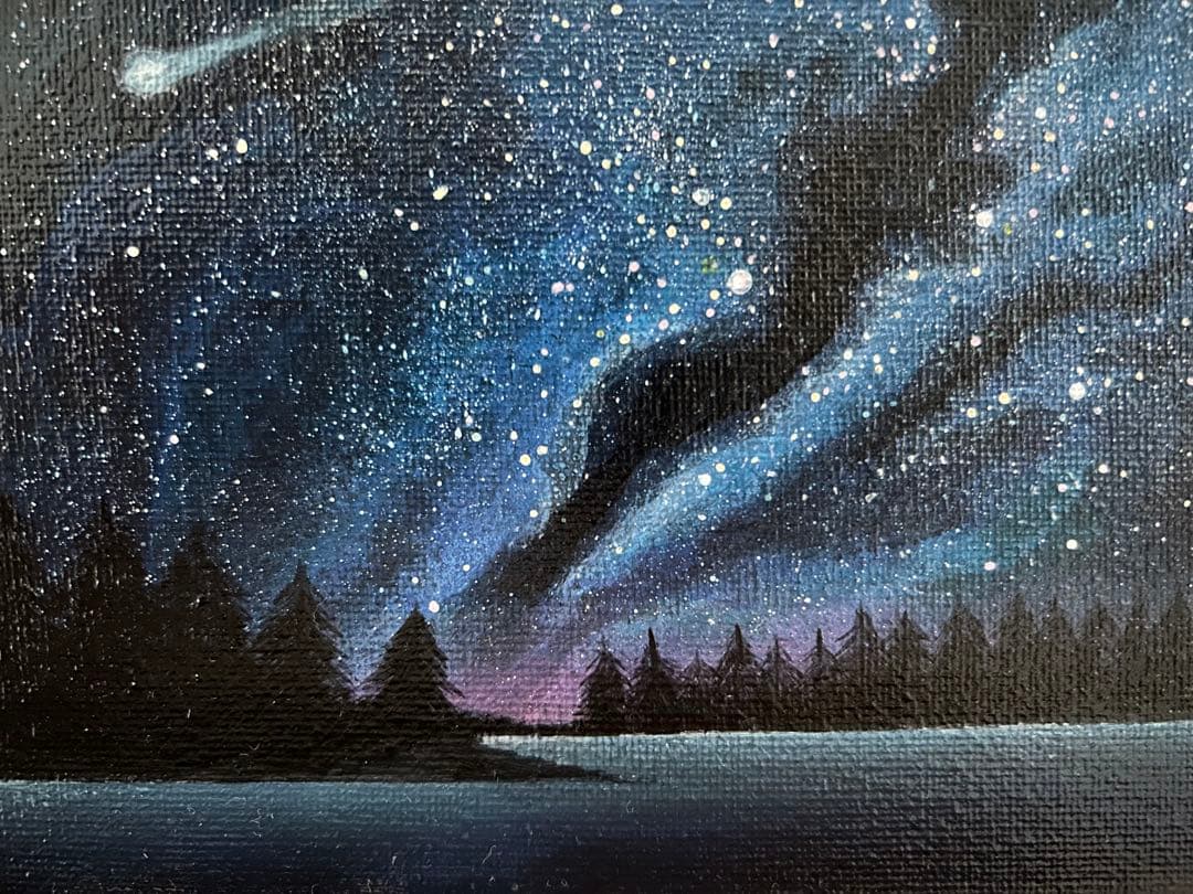 夜空の星たち　絵画　原画