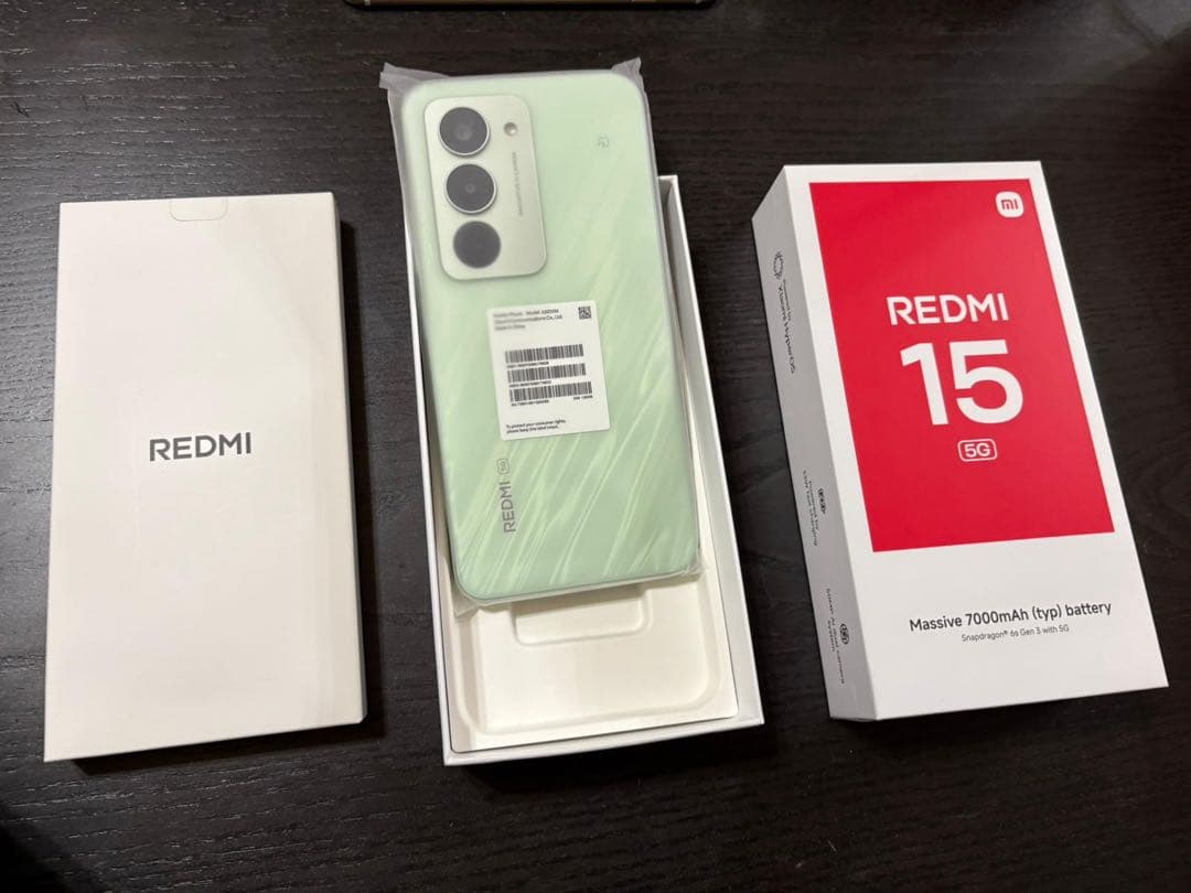 スマートフォン本体 Redmi 15 5G Ripple Green 4GB/128GB