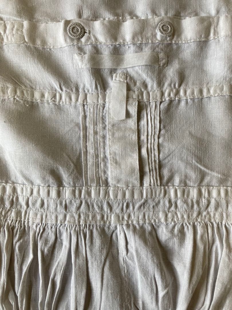 アンティーク サンプラー 手刺繍 アルファベット 手仕事 レース モノグラム 蝶