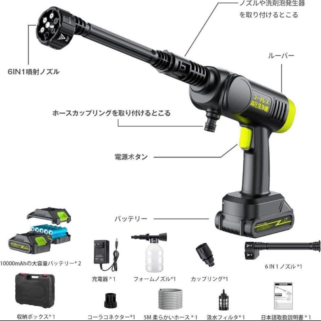 2025年最新モデル、Zyvrexの充電式コードレス高圧洗浄機が登場