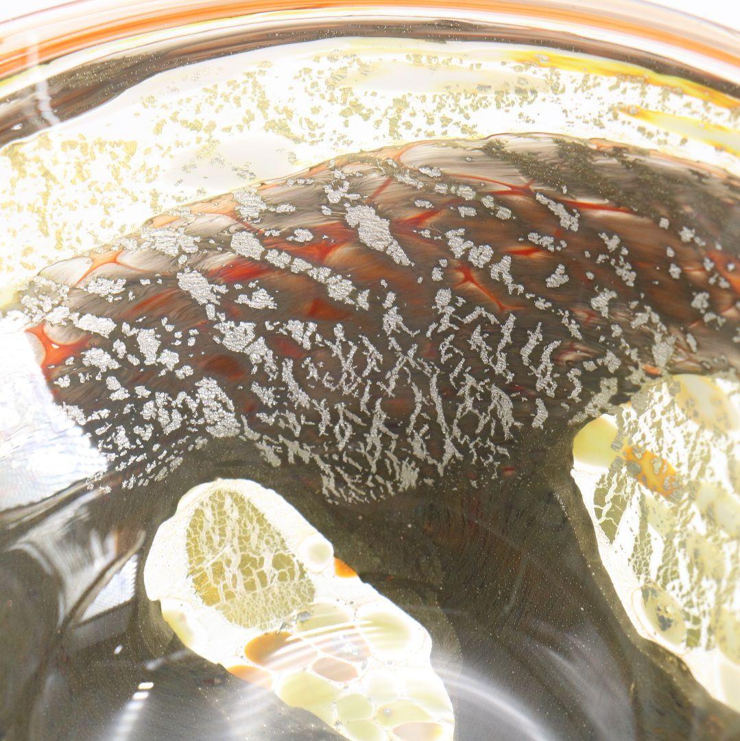 片岡操作 ボウル 鉢 茶碗 硝子 ベネチアンガラス ムラーノ　C954　DD