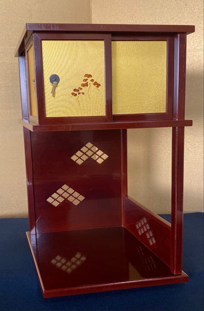 《R》輪島塗 徒然棚 塗師 静峰 共布 共箱　260326A6