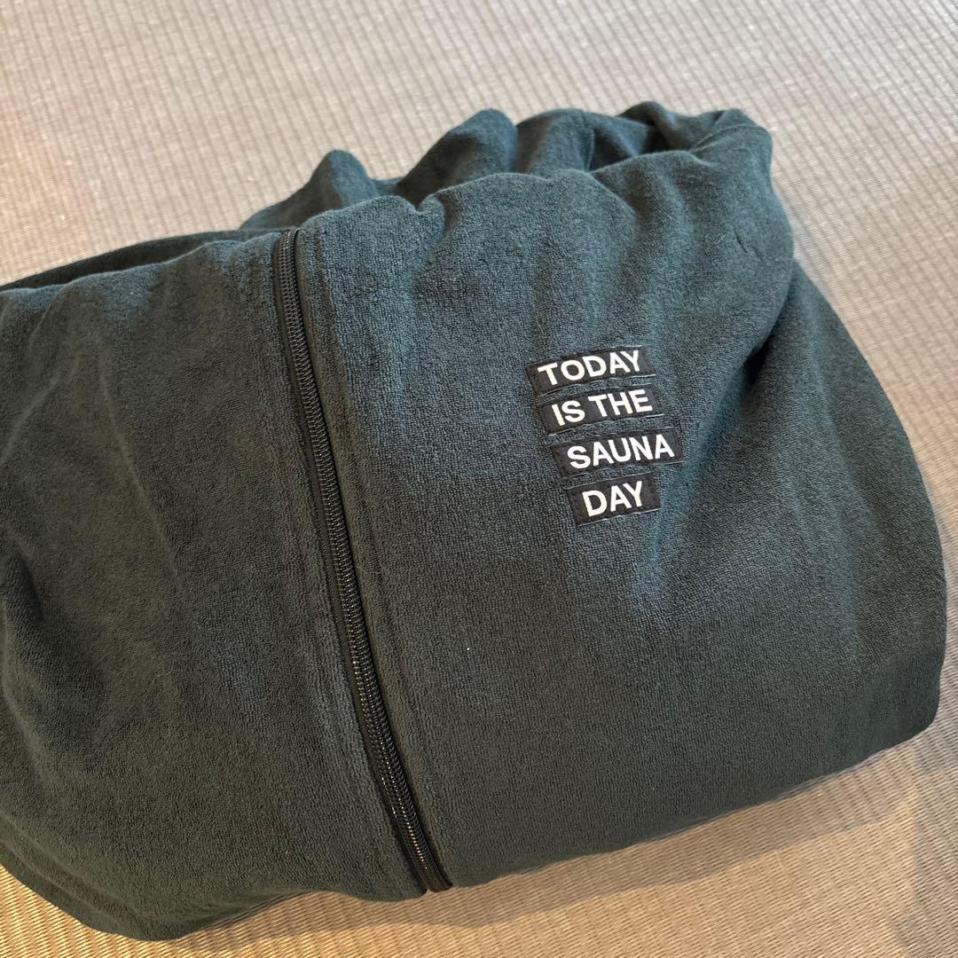 Sauna Camp ダークグリーン フード付き サウナポンチョ　新品未使用