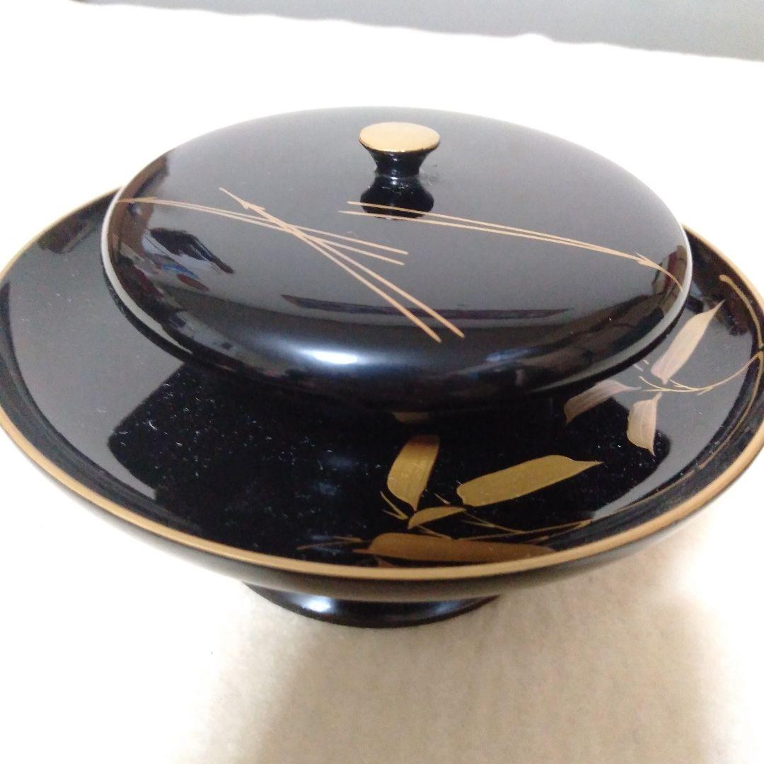 松竹梅蒔絵　茶台十客箱入