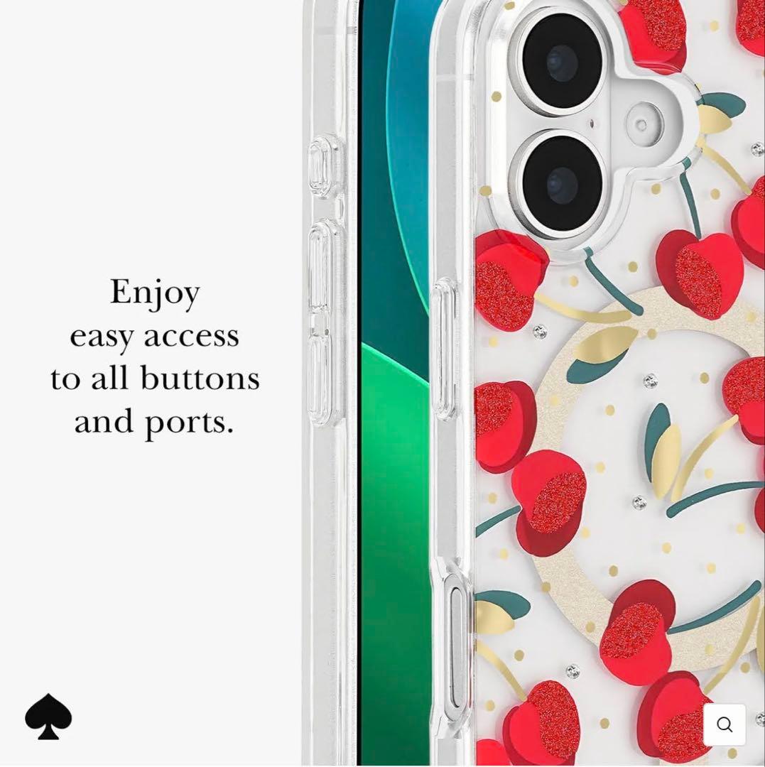 ケイトスペード iPhone17ケース チェリー MagSafe対応