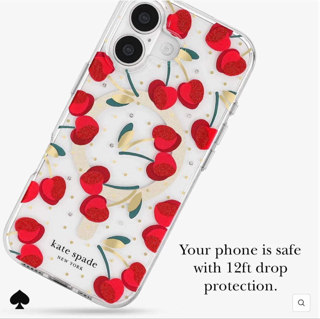 ケイトスペード iPhone17ケース チェリー MagSafe対応