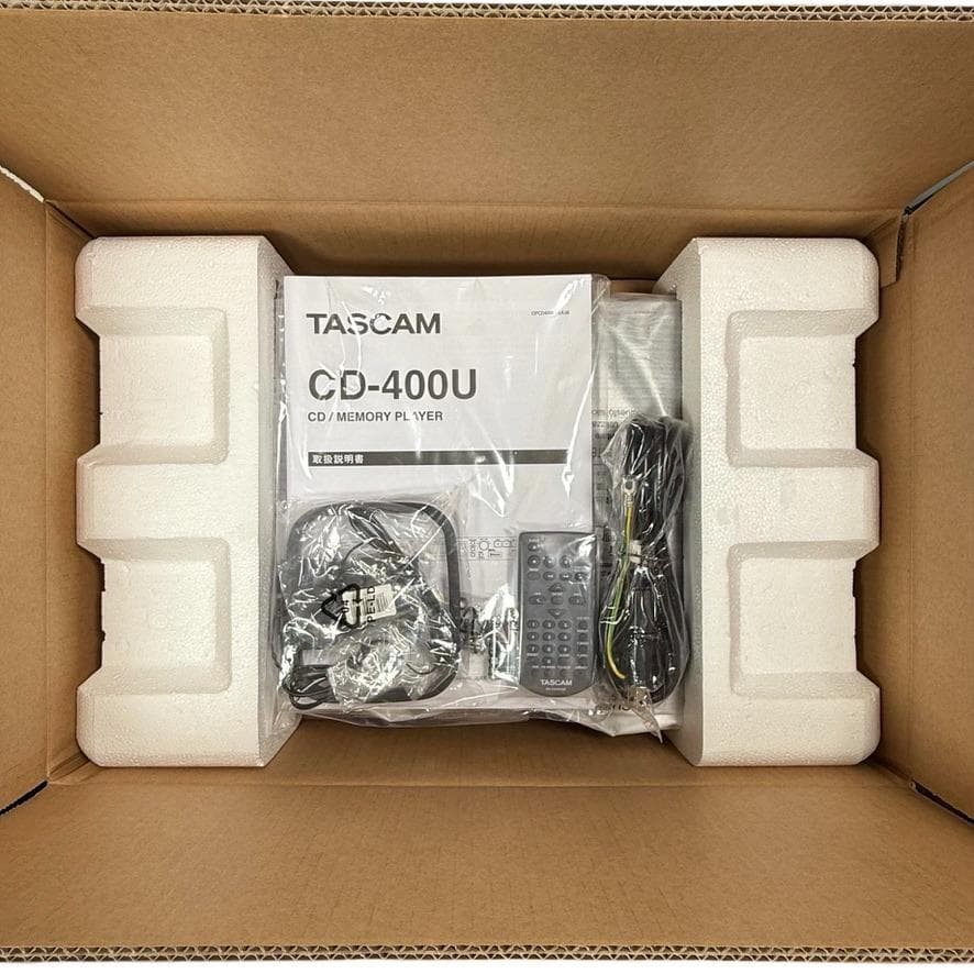 2023年製・元箱/付属品セット TASCAM CDプレーヤー CD-400U