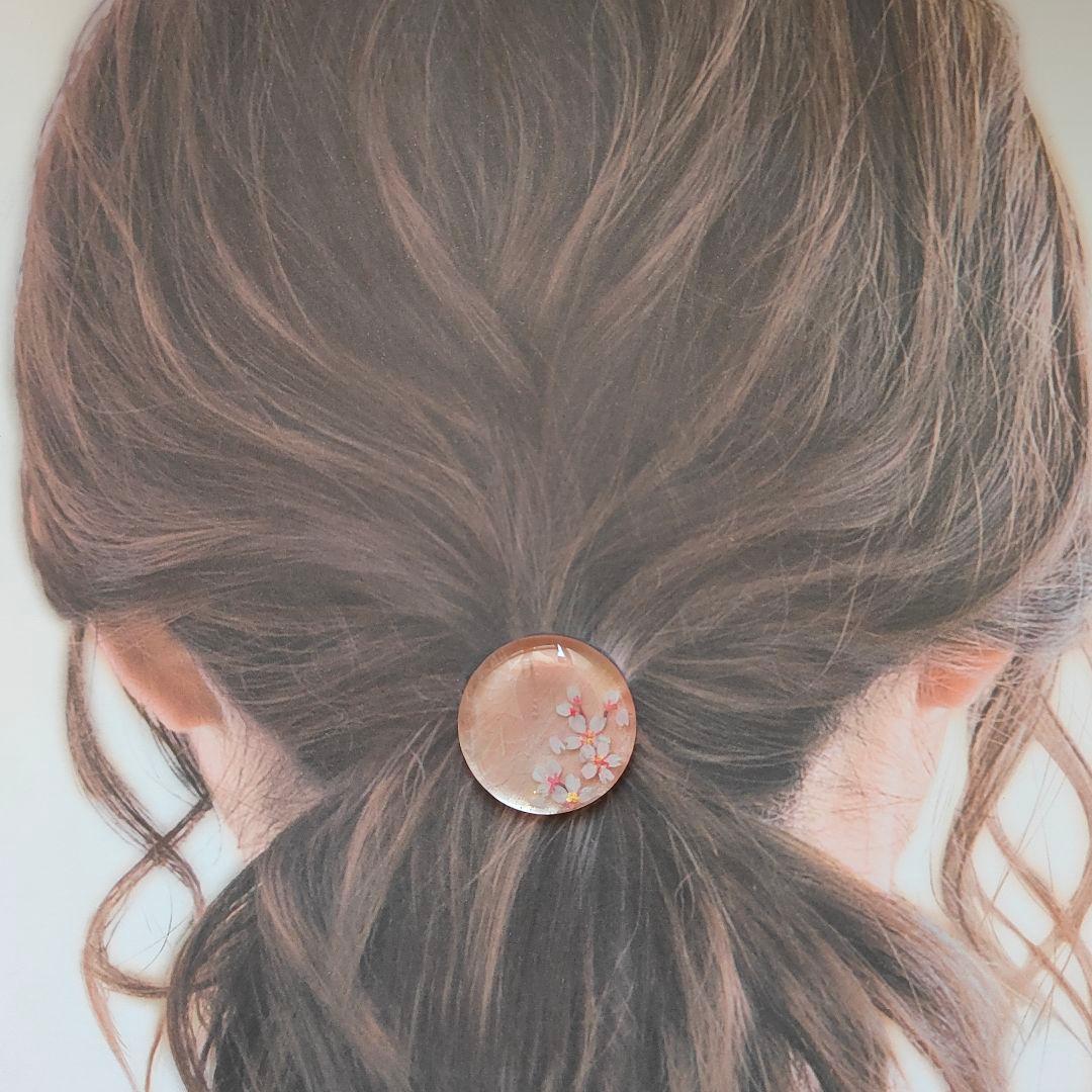 【997】ハンドメイド　レジン　ヘアゴム　ポニーフック