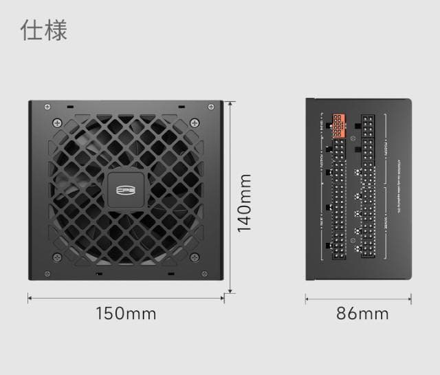 PCCOOLER CPS KN750 電源 80 PLUS Gold 750W