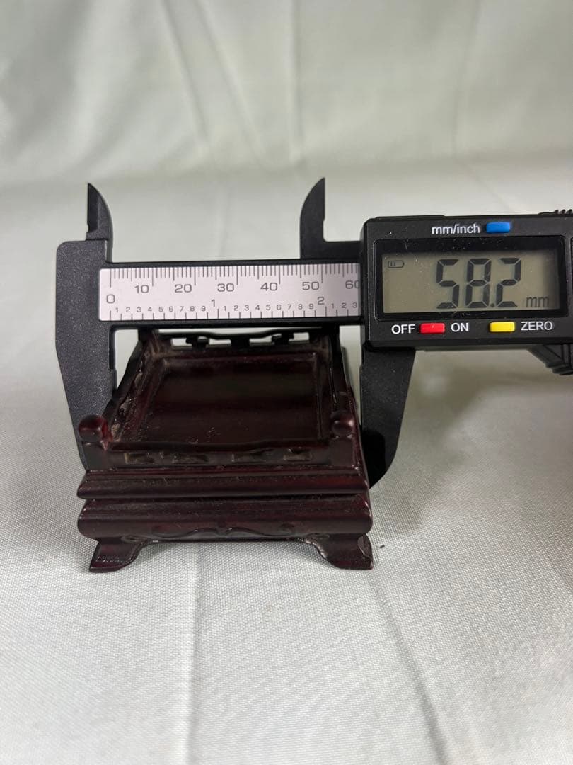 木製 唐木 花台 飾り台 唐木風 インテリア H-3.5cm
