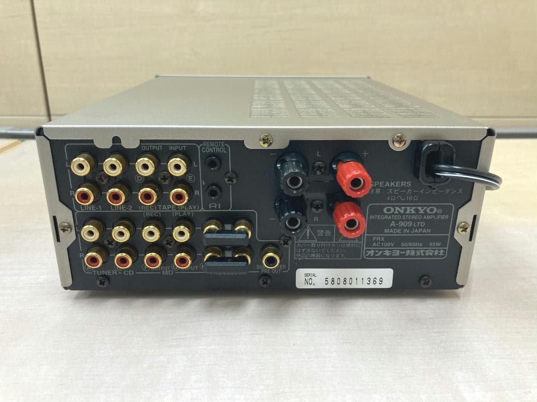 ★整備済み★ONKYO　A-909LTD　プリメイン　動作良好　上級機種　上美品