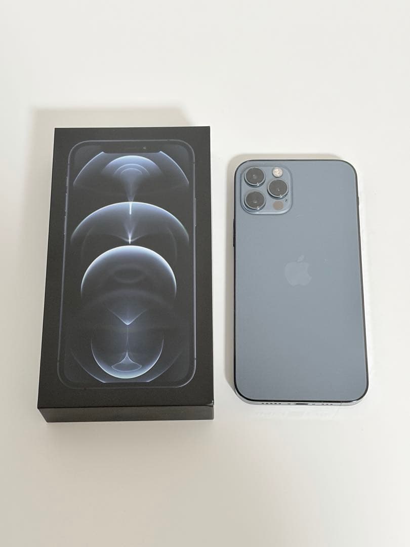 iPhone12 pro 256GB パシフィックブルー ケーブル付き