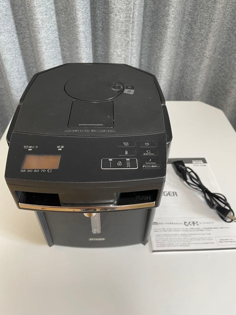 TIGER 電気ポット 2.2L ブラック