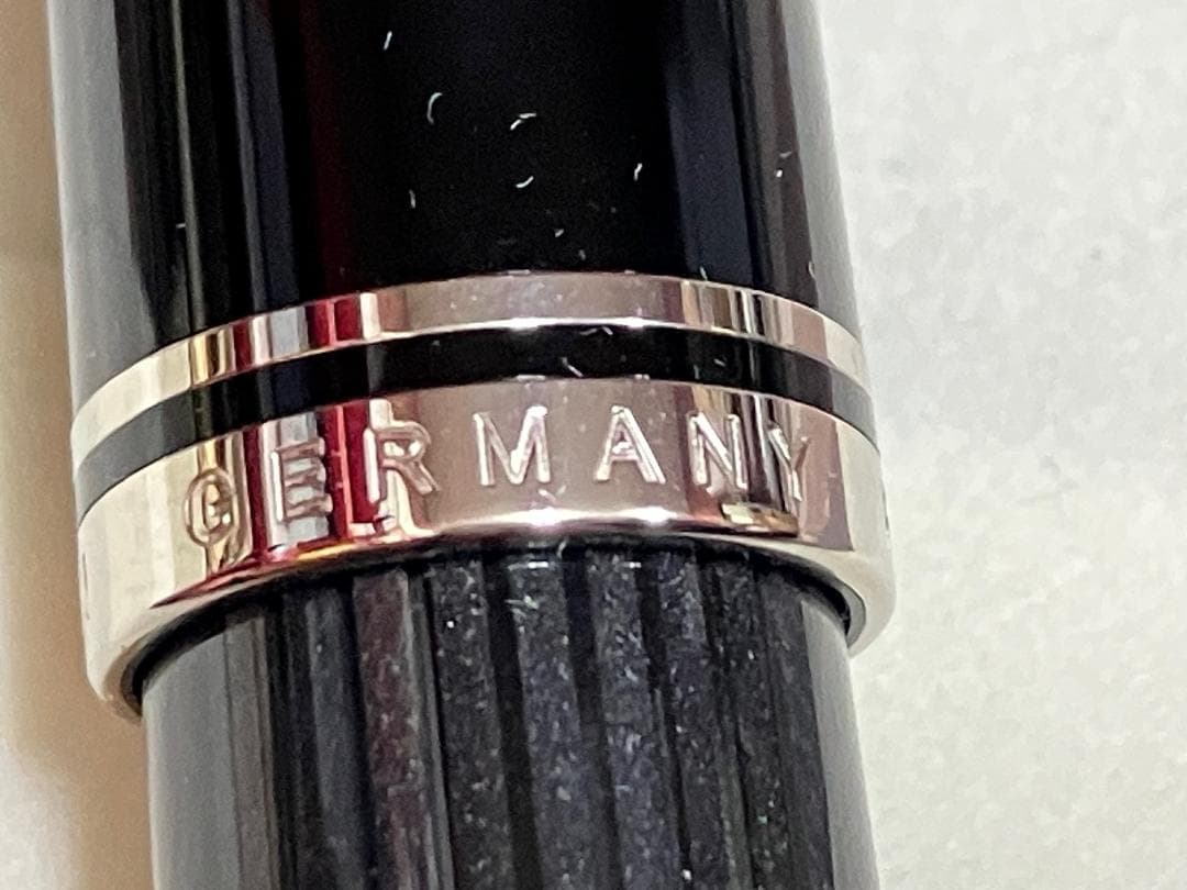 美品 ペリカン スーべレーン M805 ブラックストライプ 18金 750