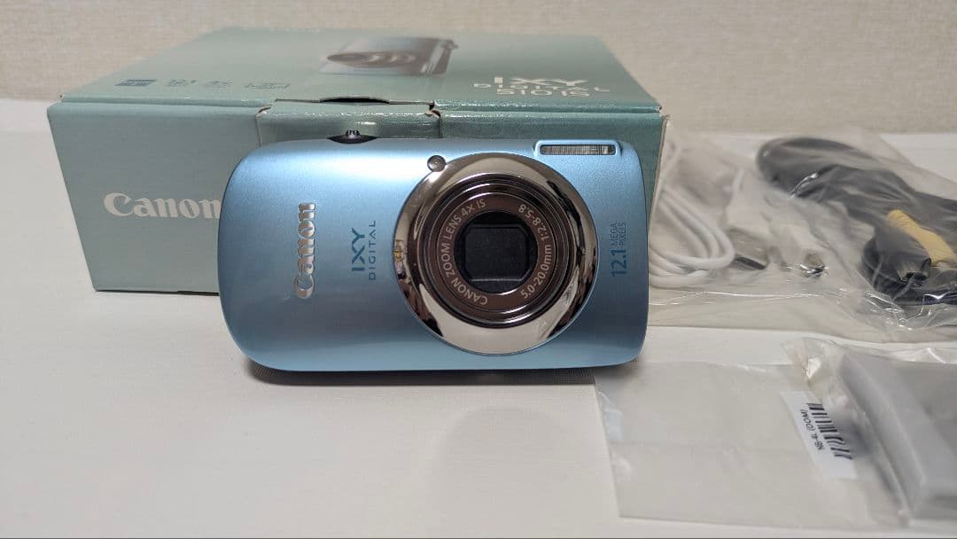 【美品】Canon IXY 510 IS ブルー 箱付 動作確認済
