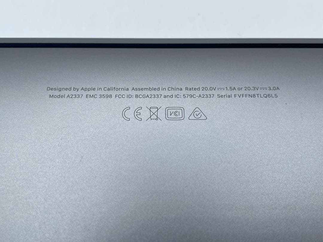 MacBook Air M1 2020 13インチ 8GB/512GB 中古品