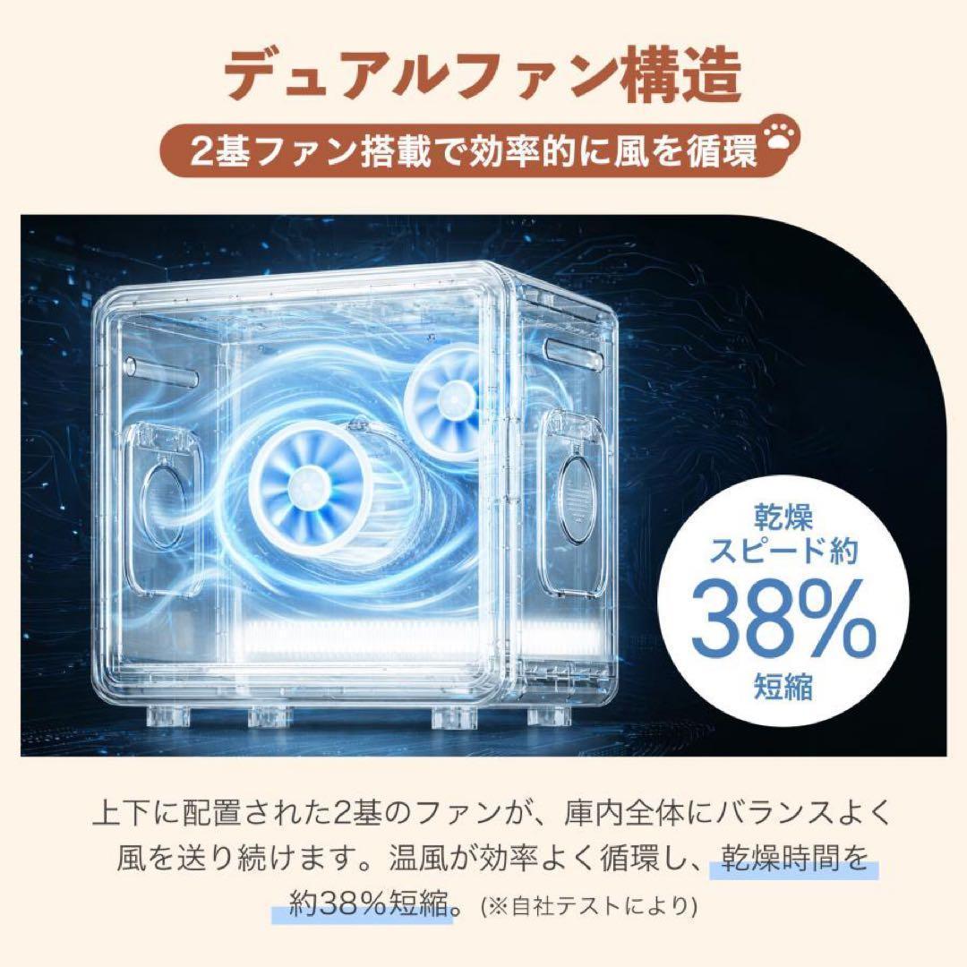 ペットドライヤーハウス ペットドライヤー ボックス 犬 大風量3108