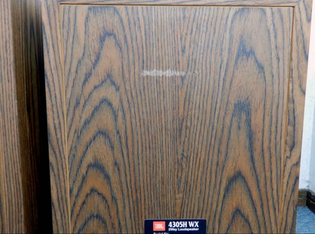 美品ＪＢＬ 4305H WX 2ウェイモニタースピーカー　　（ウォールナット色)