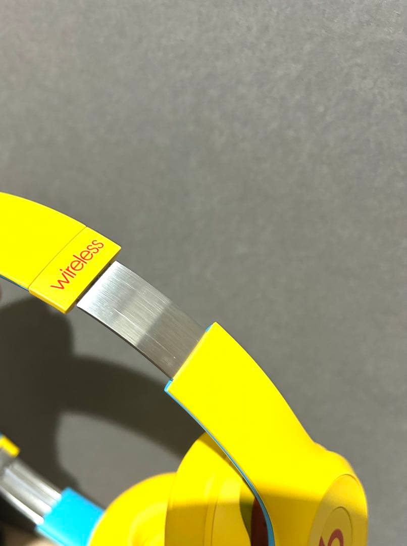 美品Beats Solo3 Wireless 廃盤モデルクラブ イエロー ビーツ