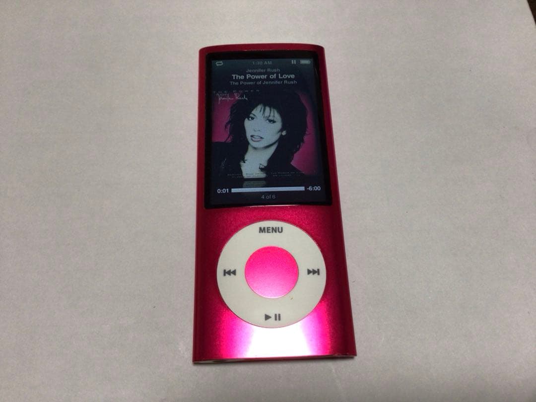 iPod nano 5世代16GBピンクno.244バッテリー交換済作動品