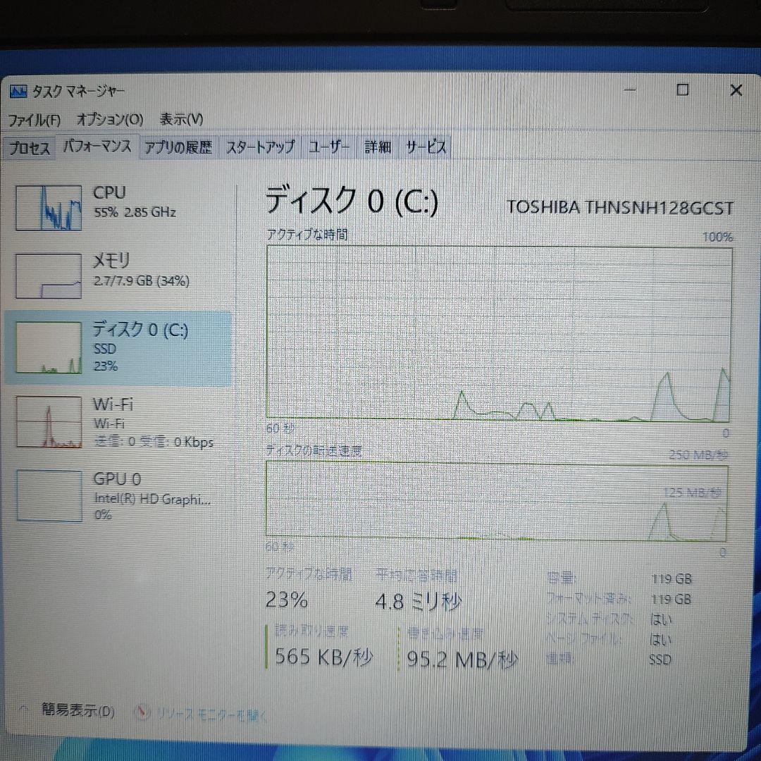 Fujitsu Windows 11 ノートPC LIFEBOOK A574/M