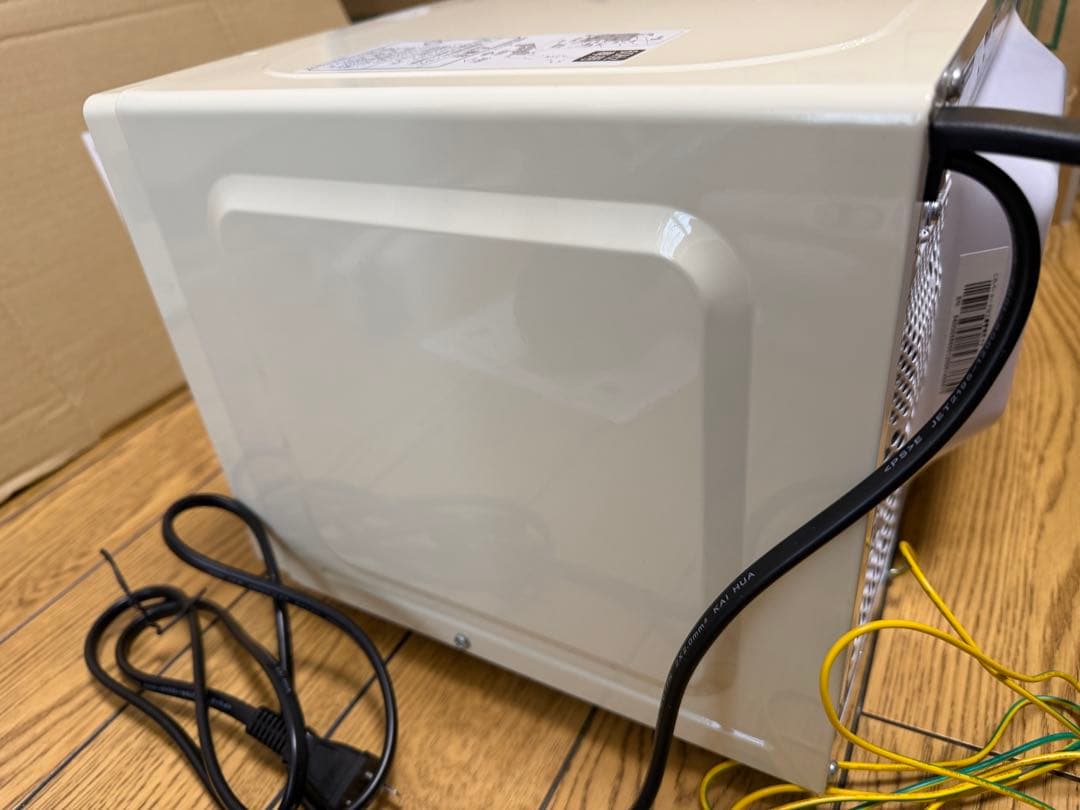 22年製レトロ アンティーク ビンテージ調 電子レンジ ユアサ PRE-702B