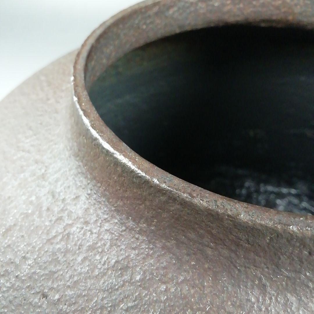 Ｗ４２０　茶釜　『尻張釜』『釜師　佐藤清光』『鉄釜』　共箱　茶道具