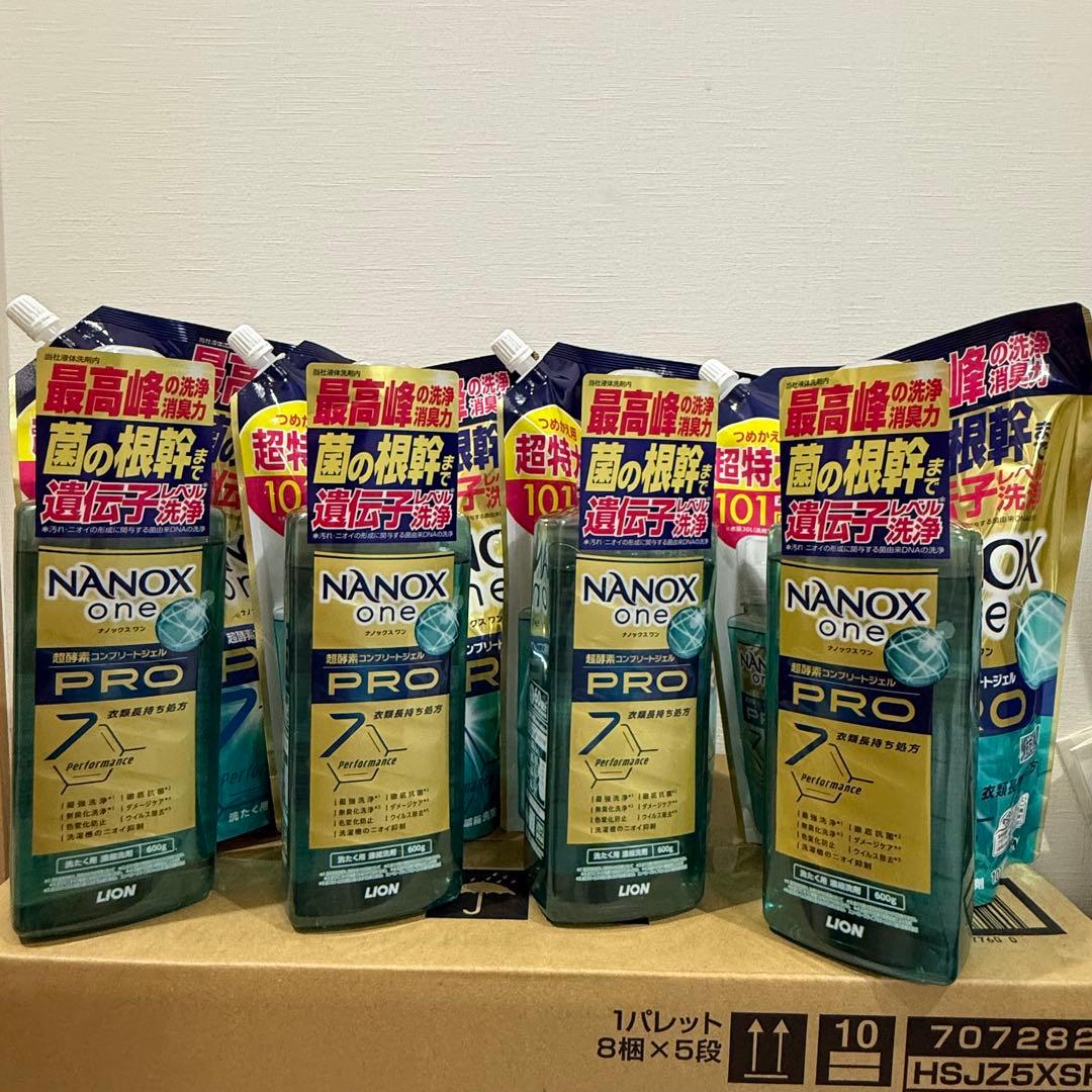 ナノックスワンプロ本体600g×4個＋詰め替え1010g×4袋