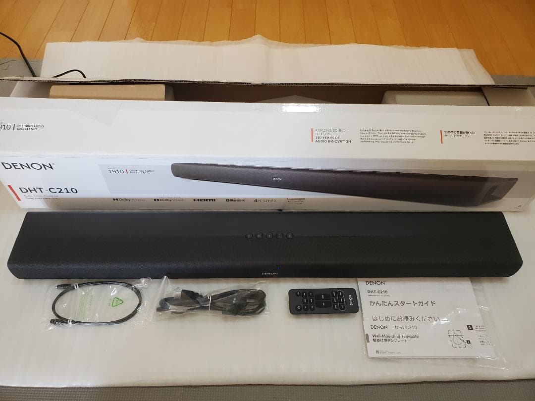 【美品:長期保証】DENONデノンサウンドバーDHT-C210K 2024年製