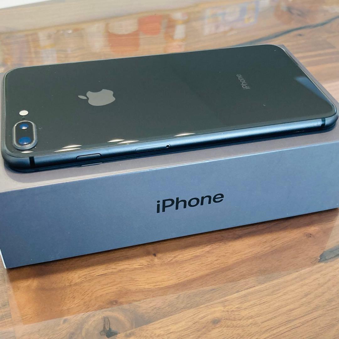 iPhone 8Plus 256GB スペースグレー バッテリー最大容量100%