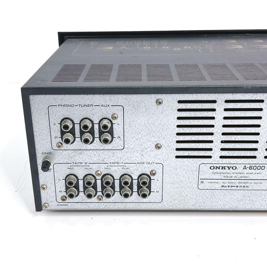 【希少・動作品】 ONKYO A-6000 プリメインアンプ　音出し確認済み