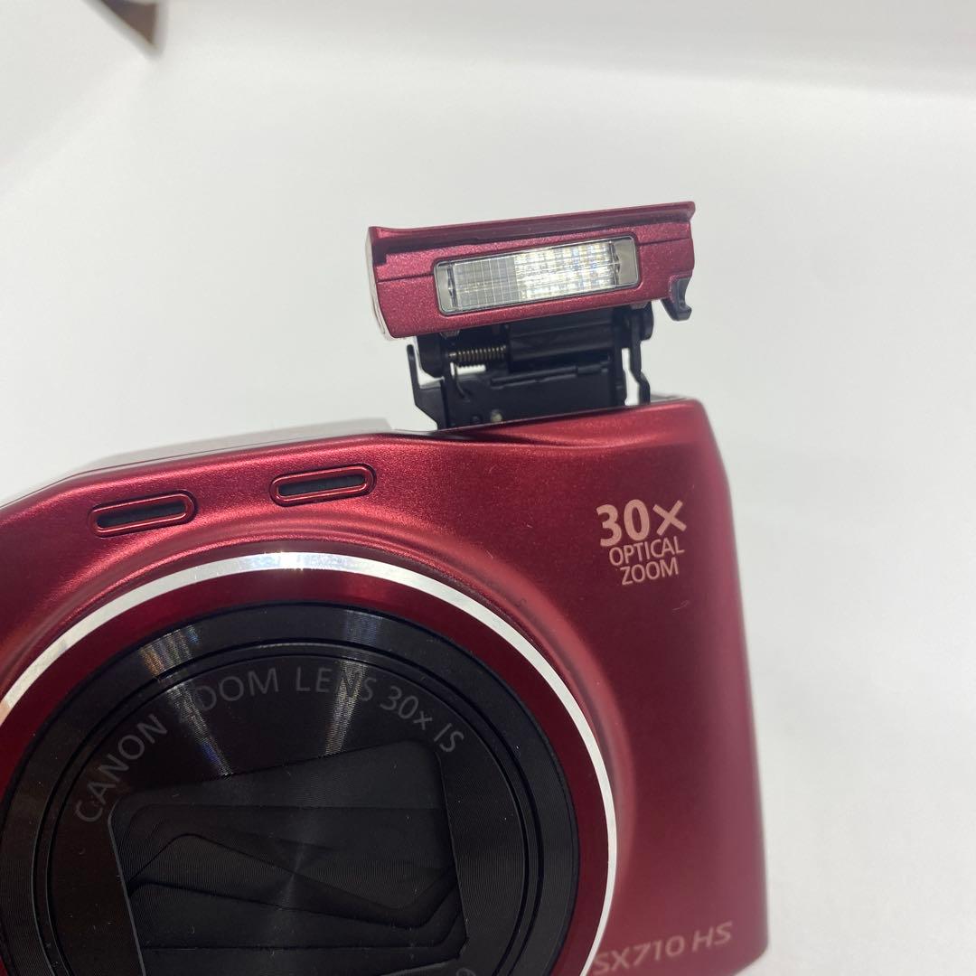 Canon SX710 HS レッド 動作確認済 バッテリー2個セット