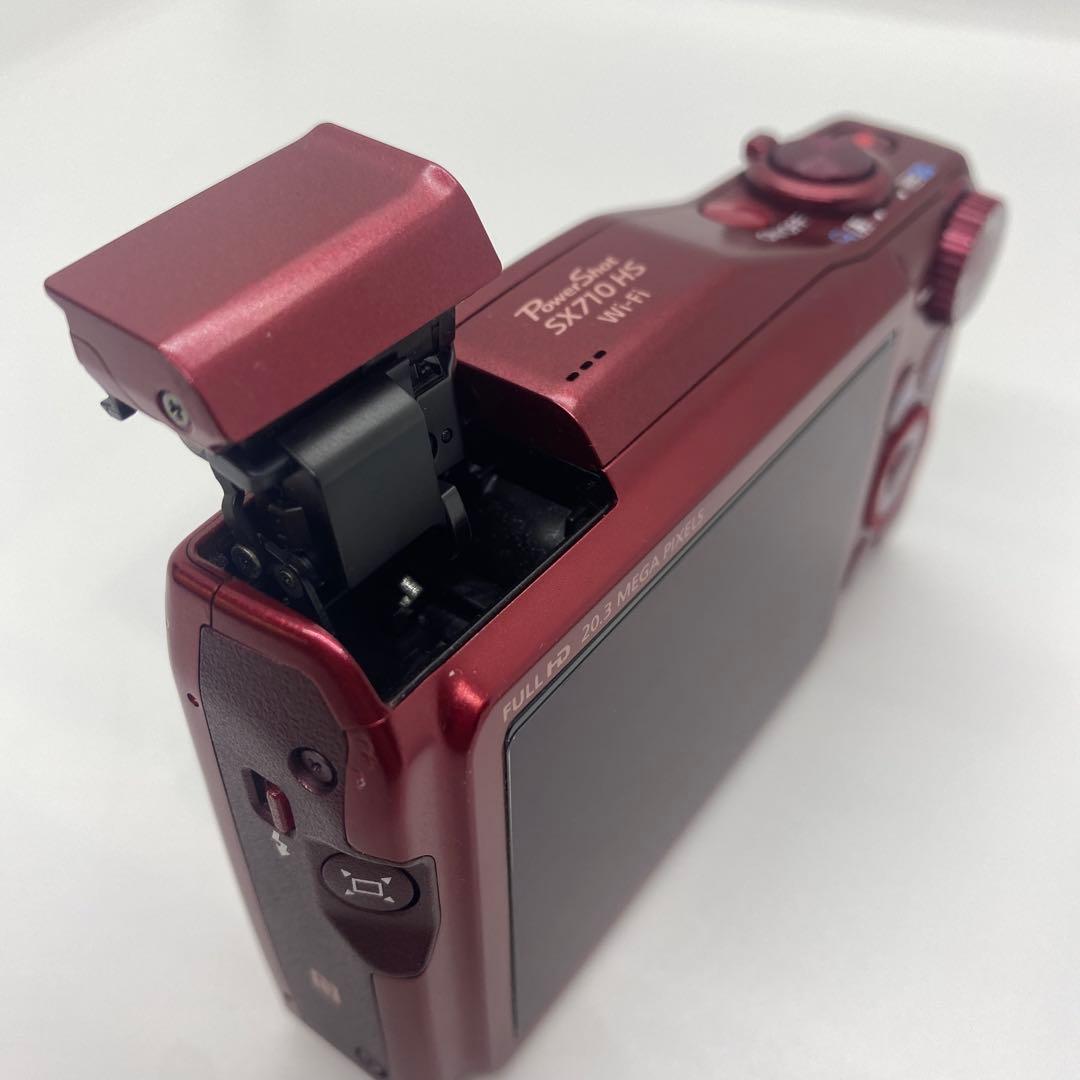 Canon SX710 HS レッド 動作確認済 バッテリー2個セット
