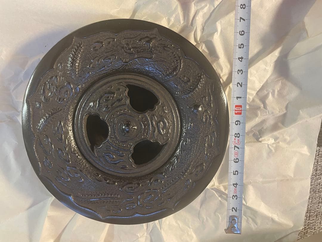 【未使用】南部鉄器 3点セット 岩鋳 IWACHU 急須 志ほり・香炉・扇型灰皿