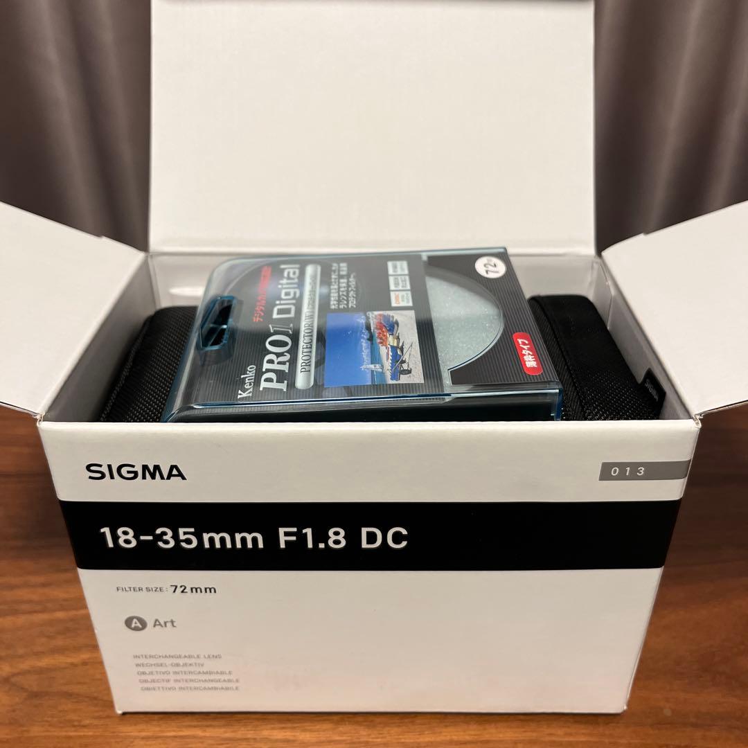 Sigma 18-35mm F1.8 DC HSM Canon プロテクタ付