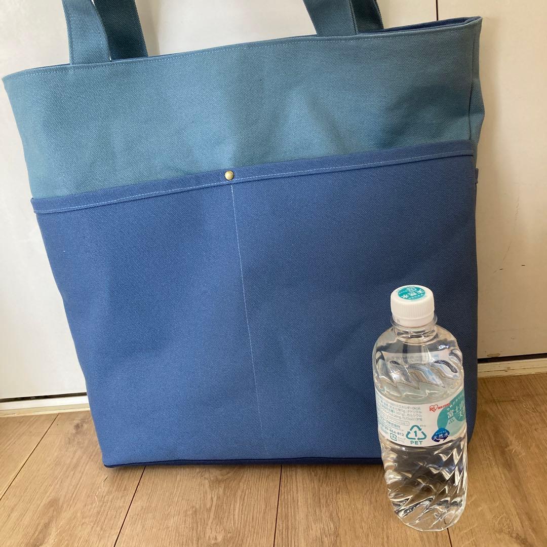 ポケットいっぱいジャンボトートバッグ《倉敷帆布8号》