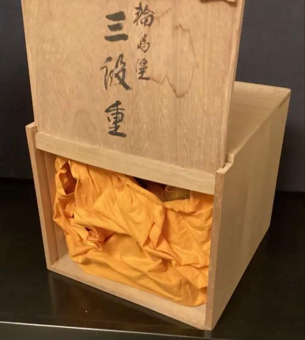 輪島塗　三段重　古美術　木箱付 お正月/祝膳　18×18×17cm