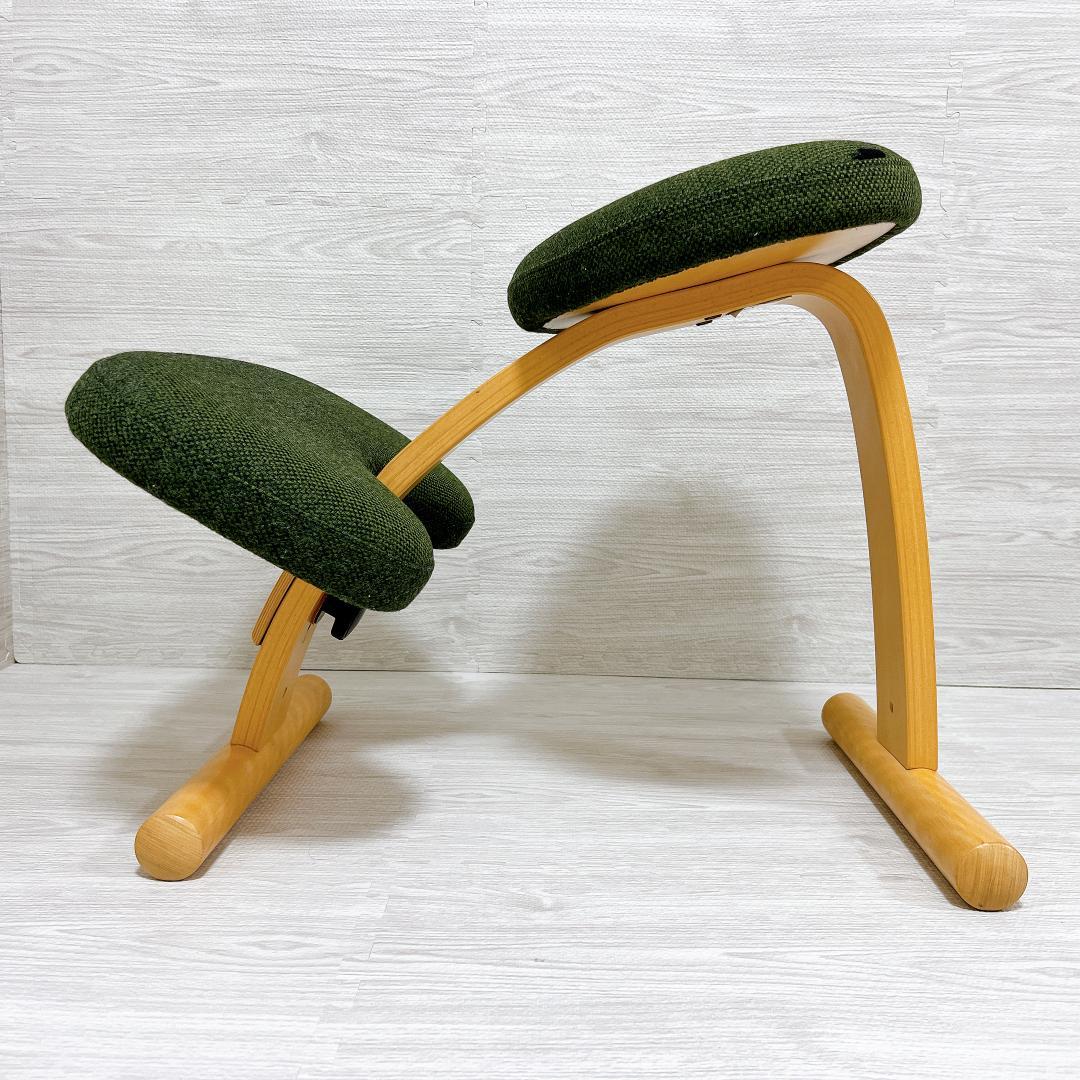 【良品✨送料無料】バランスイージー チェア グリーン バランスラボ