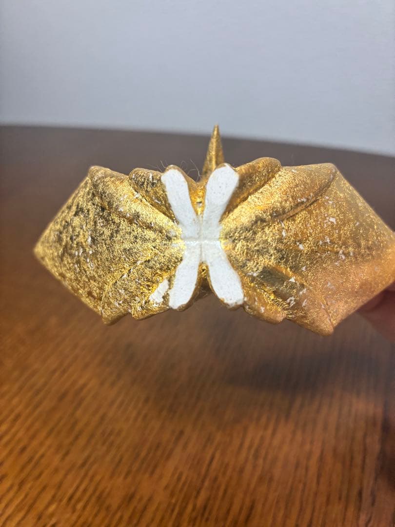 澤村陶哉造　金砂子　折鶴　紅白
