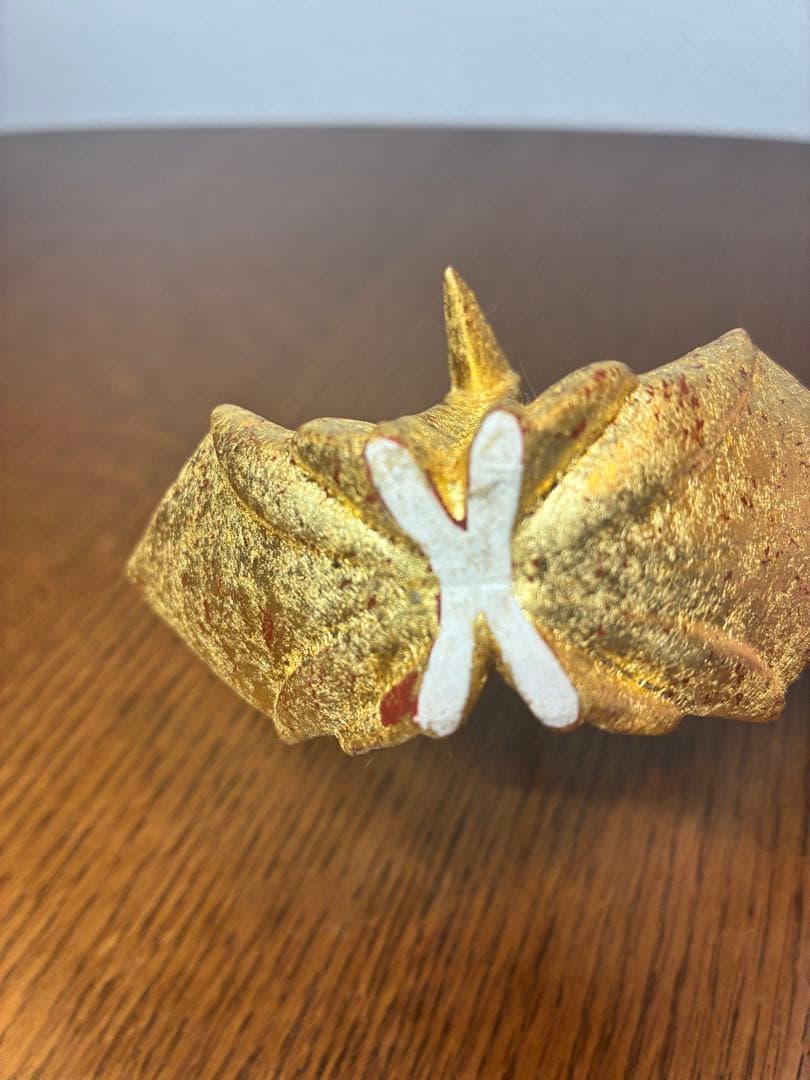 澤村陶哉造　金砂子　折鶴　紅白
