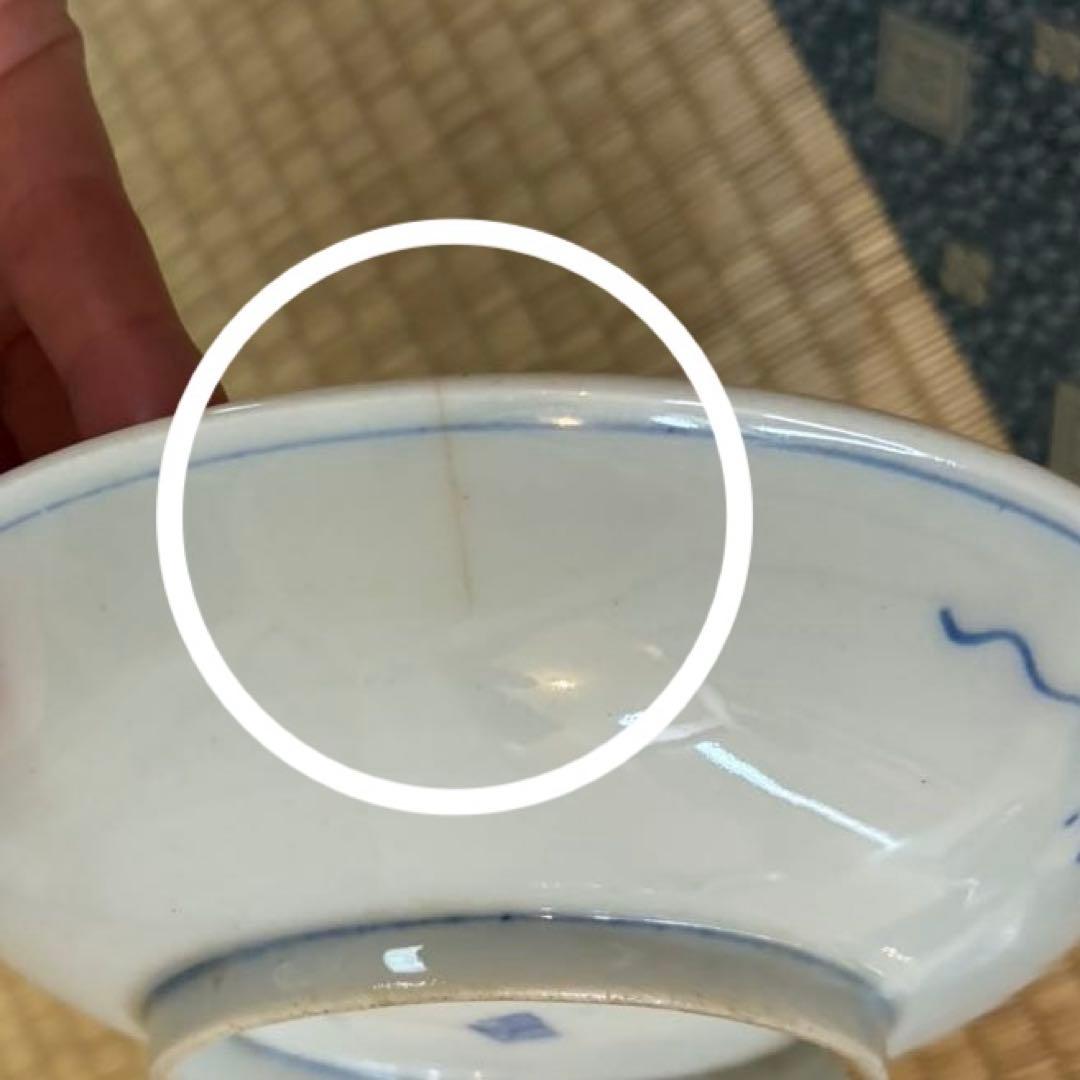 【8枚セット】ヒビあり 明治骨董 なます皿 金継ぎ用