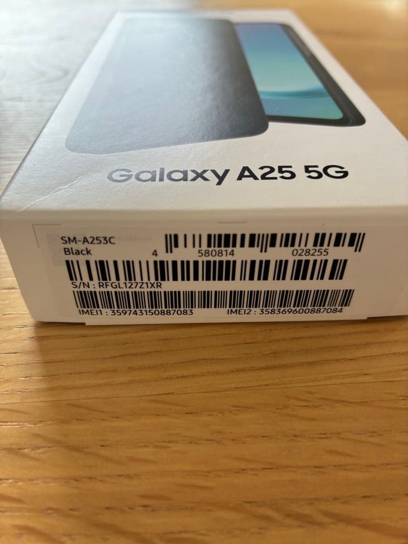 【新品未使用】Galaxy A25 5G ［ブラック] ※動作確認のみ実施