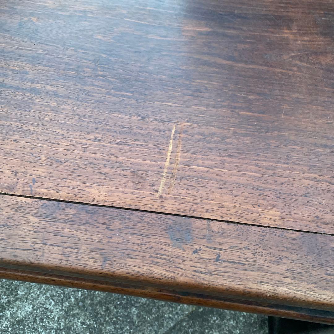 木製唐木長方形座卓 ダークブラウン　文机　箱75cm x奥行44.5cm