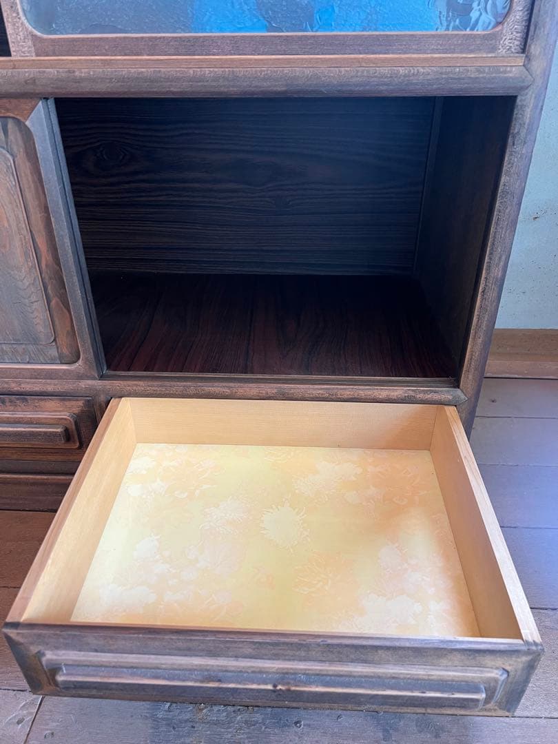 あ*り様 【O-1574】茶箪笥 茶棚 和ダンス 食器棚 古道具 昭和レトロ ア