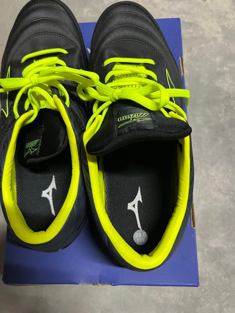 Mizuno 安全靴 黒/黄緑　ミズノ
